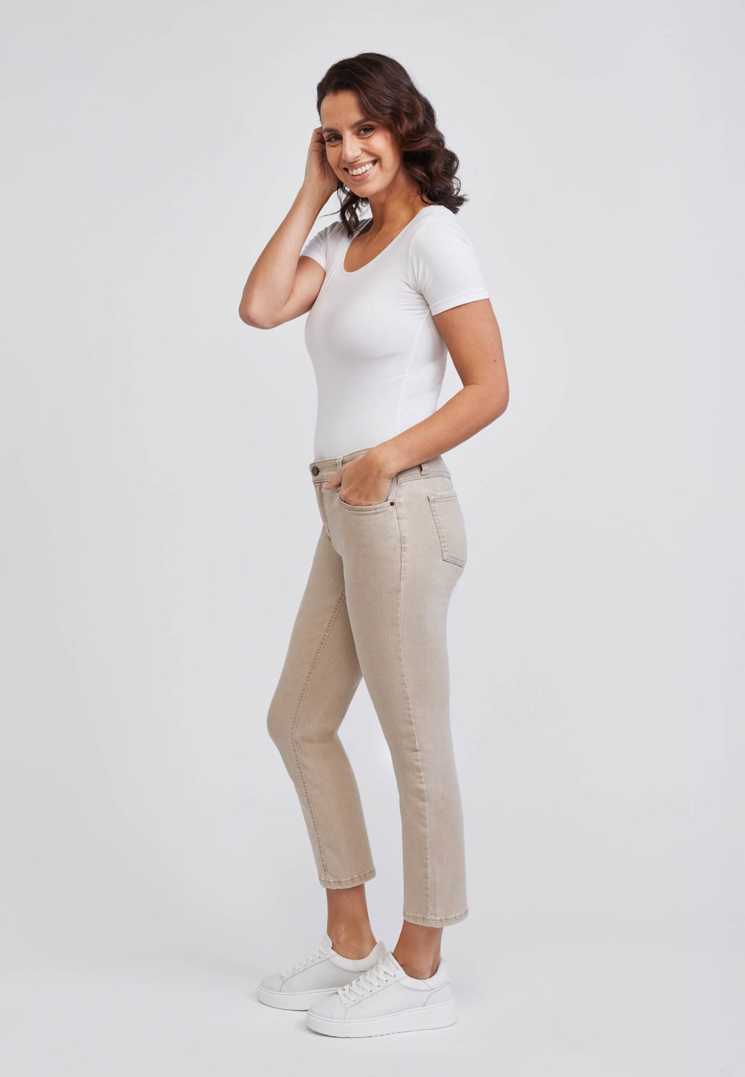 wonderjeans Ankle Beige