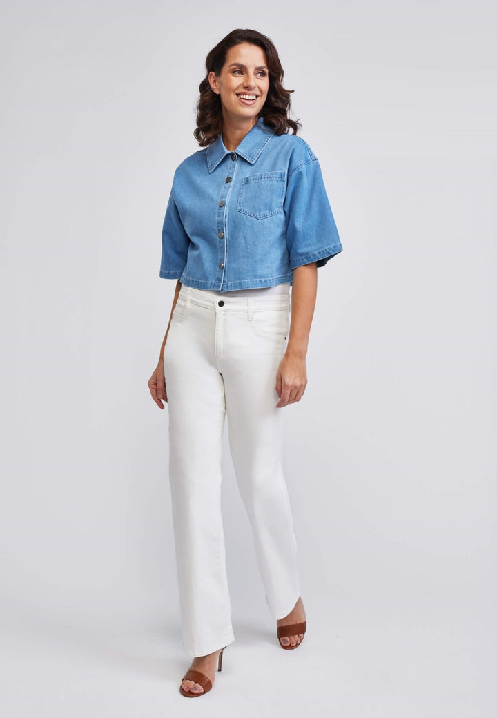 wonderjeans Relaxed Straight White